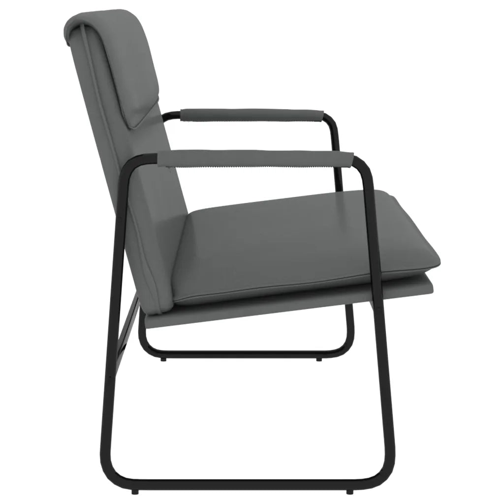 Panca Grigia 100x64x80 cm in Similpelle 351369