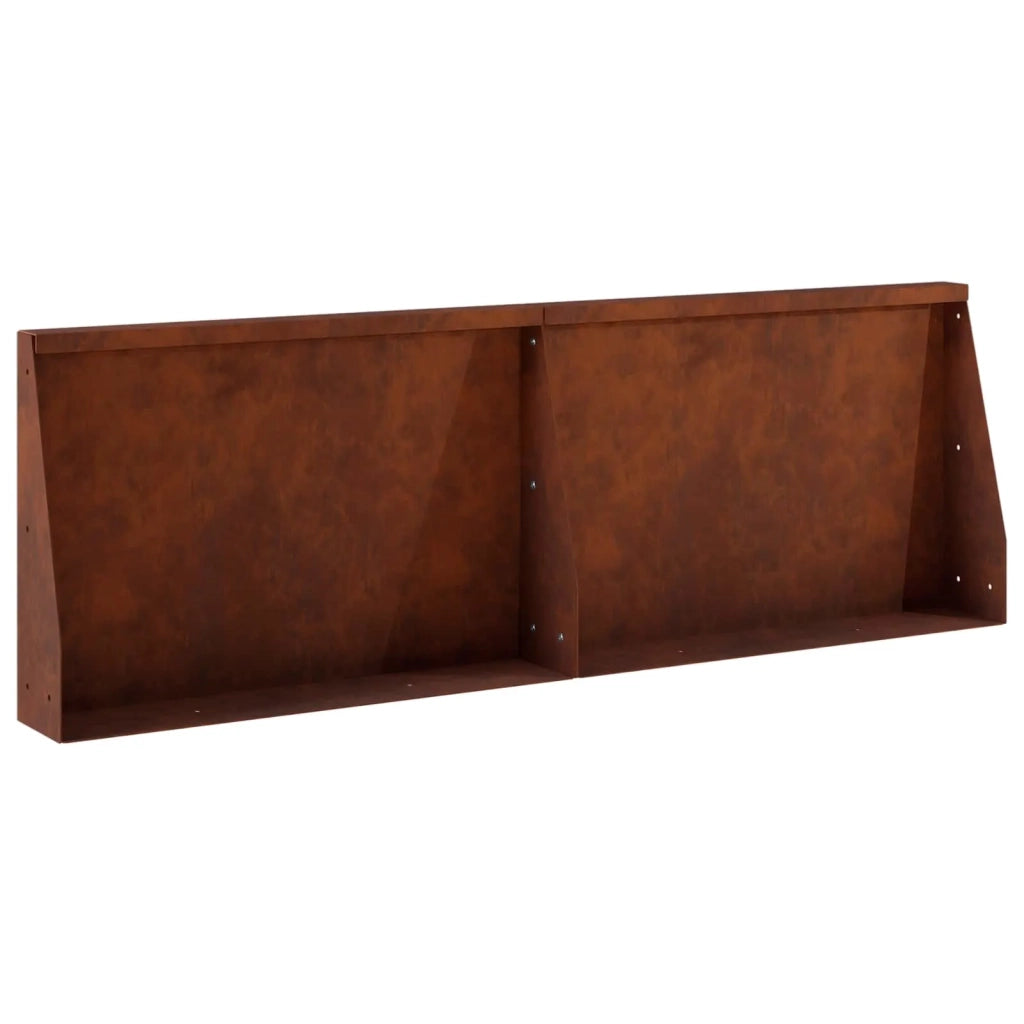 Muro di contenimento 2 pz 60 x 12 x 40 cm Acciaio Corten 8015275
