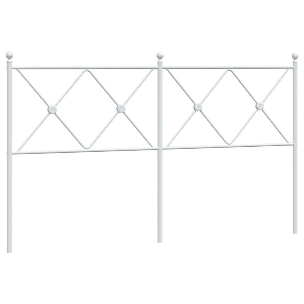 Testiera di Ricambio in Metallo Bianco 150 cm 376585