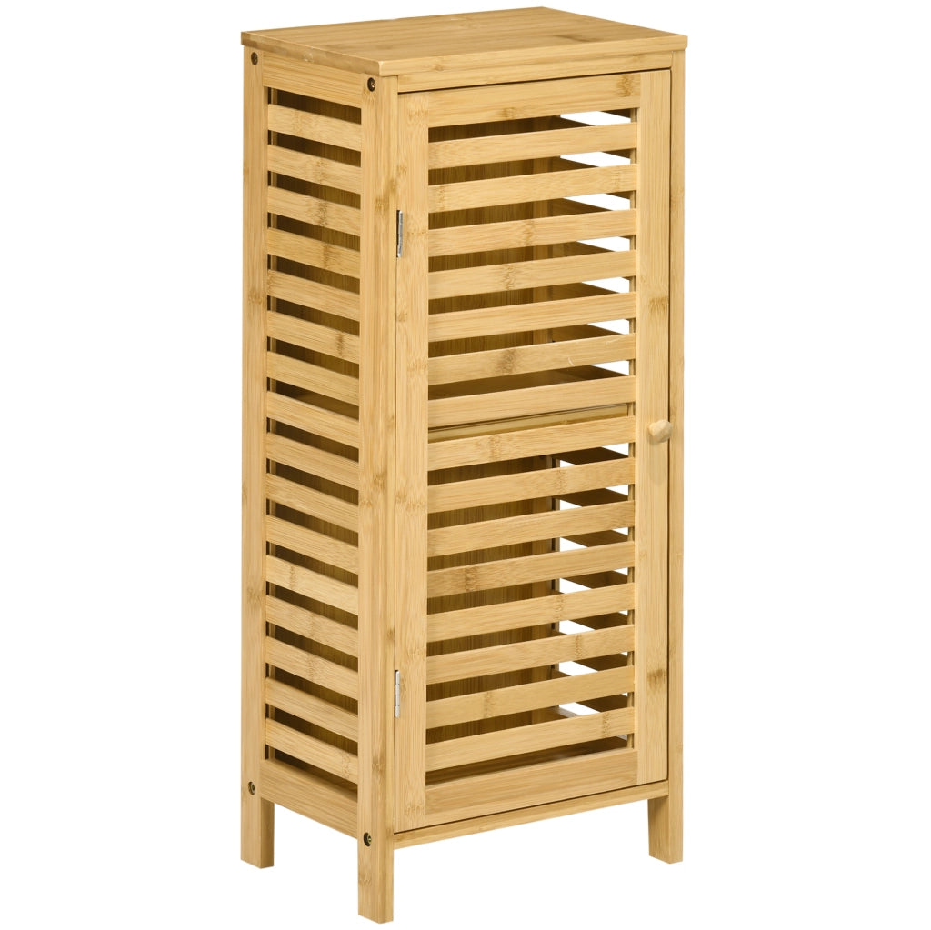 Mobile bagno 30x19.9x70 cm con ripiano regolabile; bambù; naturale