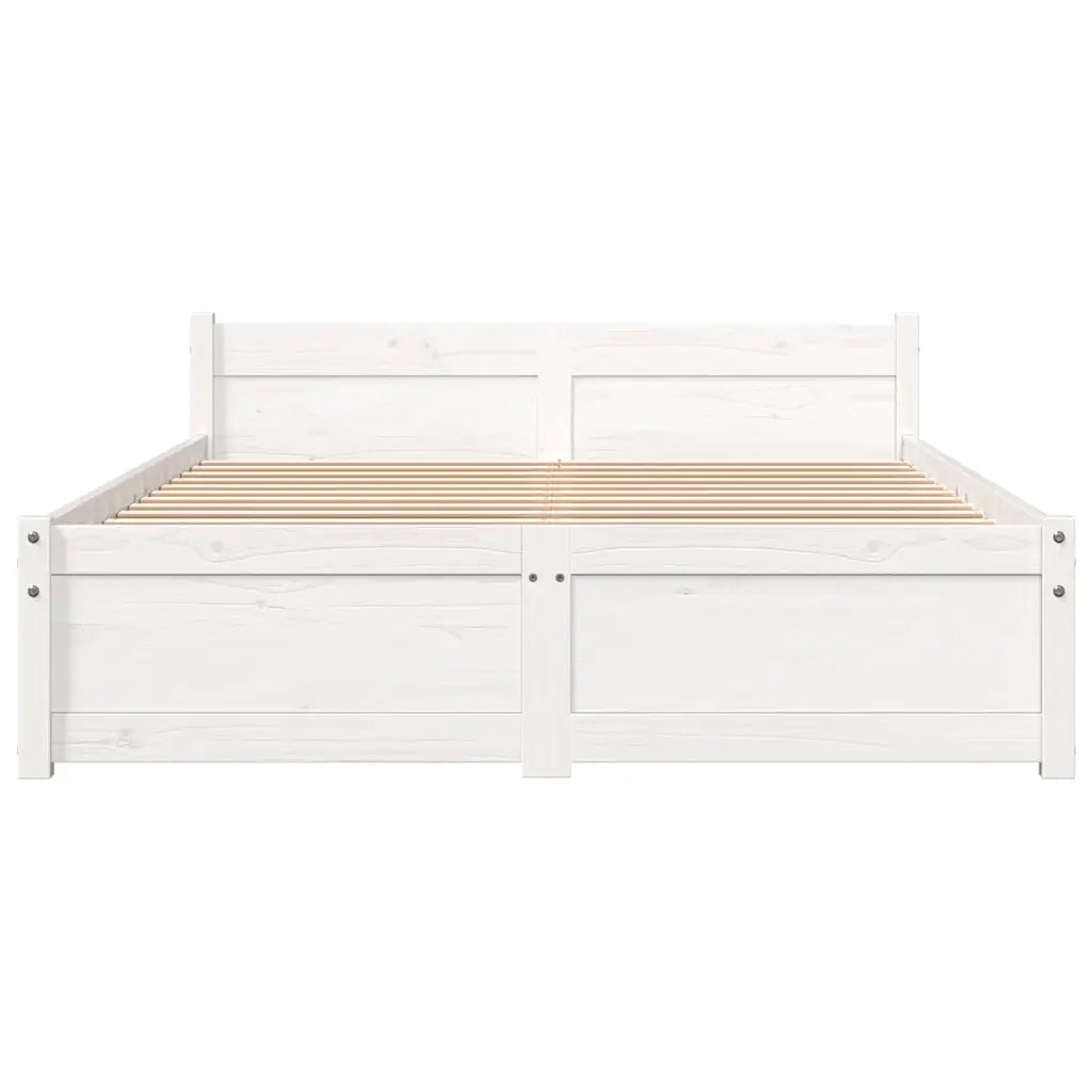 Giroletto Bianco in Legno Massello 120x190 cm Small Double 815015