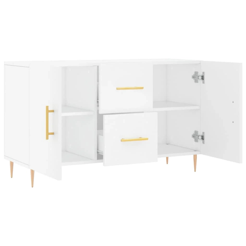 Buffet credenza cassettiera armadio mobile contenitore organizer per cucina soggiorno salotto 100 x 36 x 60 cm legno ingegnerizzato bianco 02_0030164