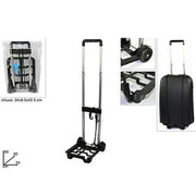Trade Shop - Carrello Porta Valigia Pieghevole Richiudibile Pacchi Portavaligie Per Trasporto -
