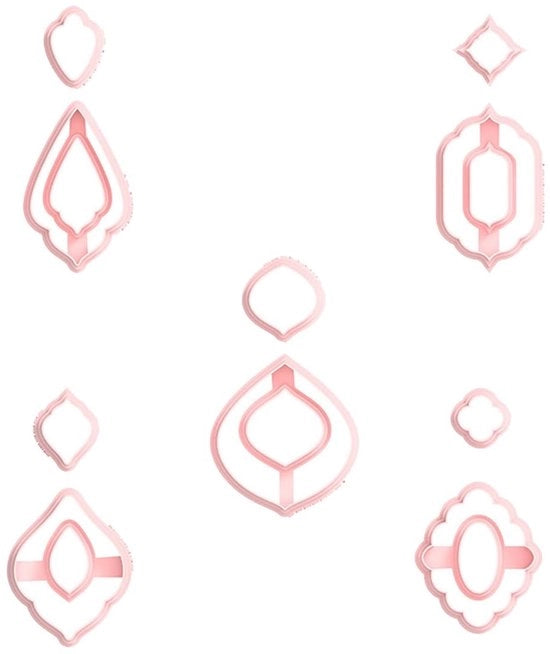 Set di taglieri per forme 12 - Multifunzionale - Taglieri per fiori - Taglieri per orecchini - Progetti creativi - Bordo preciso per tagli netti - Taglieri per gioielli