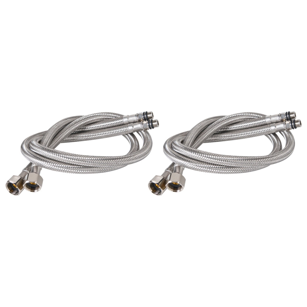 Rubinetto miscelatore per lavabo in ottone argentato a due maniglie con beccuccio curvo Accessori bagno Bagno