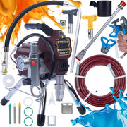 Agitatore di Verniciatura Zenthril Surge WF 1800W 20MPa 0,019" 2L/min – Set Completo con Lancia 50cm e Filtri 30,60