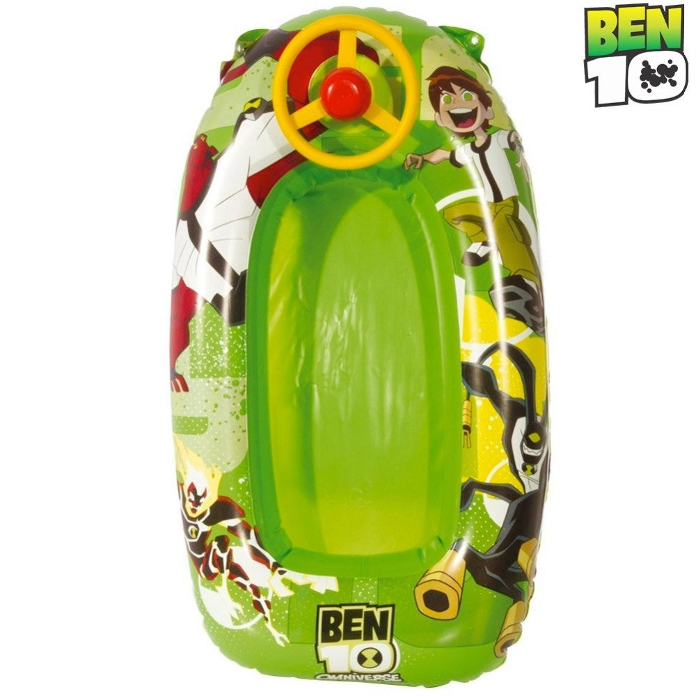 Trade Shop - Canotto Con Volante Ben 10 Dimensioni 90 X 50 Cm Bambini Mare Piscina -