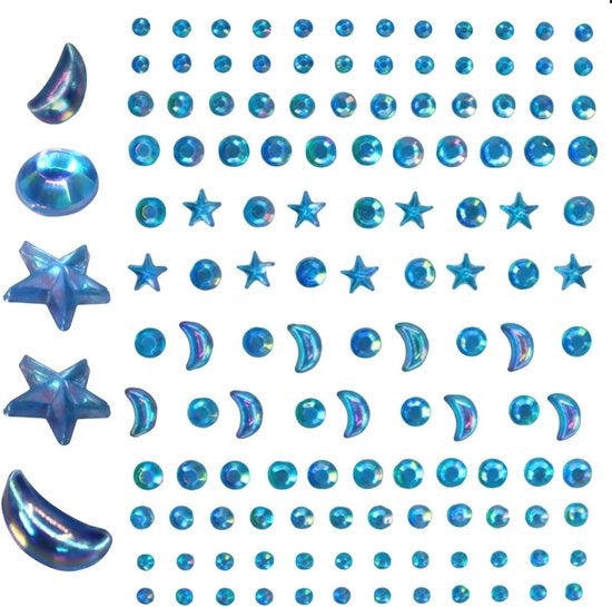 Stelle con Effetto Luccica per il Volto e il Corpo - Ideali per i Festival - Facili da Usare - Disponibili in Diverse Stili