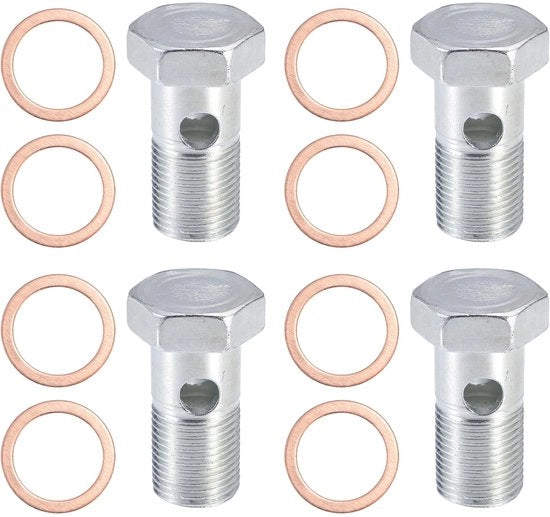 Kit di remmucche per motocicletta - 12 pezzi - Acciaio inox - Precisie lavorazione - Adatto per meccanismi di frizione