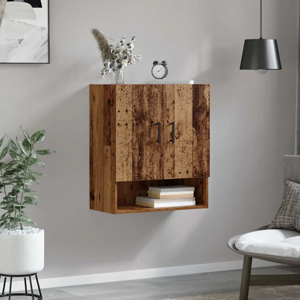 Mobiletto a muro Legno vecchio 60 x 31 x 70 cm 879543