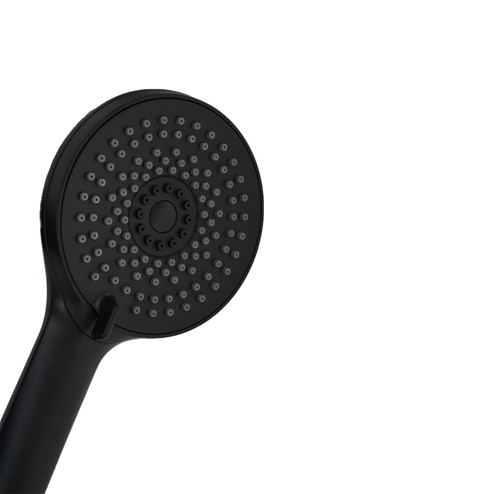 Doccetta vulcano 4 getti abs nero opaco diametro 110