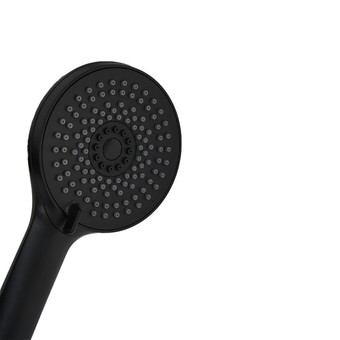 Doccetta vulcano 4 getti abs nero opaco diametro 110