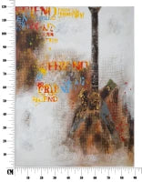 Dipinto Su Tela Guitar Arty Cm 90X3.5X120