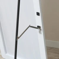 Specchio da Terra e Parete con Struttura in Alluminio per Camera, Ingresso e Bagno, 45x37x158.5cm