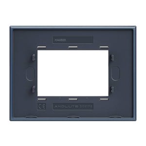 Bticino axolute placca rettangolare 3 moduli blu meissen in metallo