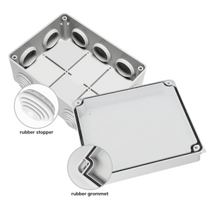 Scatole di derivazione gewiss serie 44 ce stagne in tecnopolimero ip55 *** dimensioni 190 x 140 x 70 millimetri, conf...