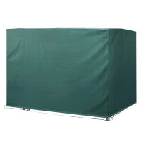 Copertura per Dondolo da Giardino Impermeabile Anti UV Anti Muffa con Fissaggio PE 215x155x150cm Verde