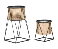 Portavasi Osaka Coppia cm Ø 21X40-19X22