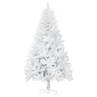 Albero di Natale Bianco con 550 Rami in PVC per Uso Interno, Ø102  x 180cm