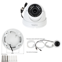 Telecamera dahua dh-hac-hdw1400rp-vf hd-cvi 4mp 2.8 millimetri colore bianco
