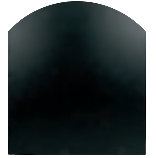 Pedana salva pavimento in lamiera stufa a pellet protezione cenere fuliggine *** misure 900 x 800 mm (tonda), confezi...