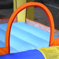Casa Gioco Castello Gonfiabile Gigante per Bambini 3-8 anni Trampolino Rimbalzante Colorato con Scivolo e Canestro 250cmx180cmx175cm