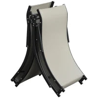 Set 2 Sdraio da Giardino Pieghevoli, Lettino Prendisole in Alluminio e Textilene, 61x165x63cm