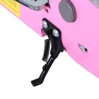 Monopattino Elettrico Pieghevole con Sella, 2 Ruote e Manubrio Regolabile, Bambini 7-12 Anni, 75x37x98cm, Rosa