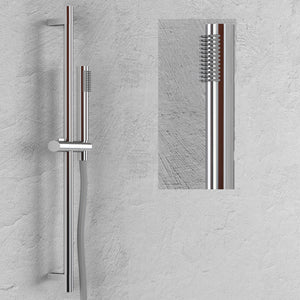 Asta saliscendi doccia 004 ottone cromato ovale doccetta relax p7,3xh80