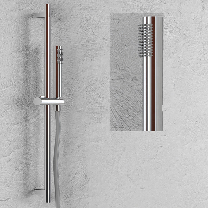 Asta saliscendi doccia 004 ottone cromato ovale doccetta relax p7,3xh80