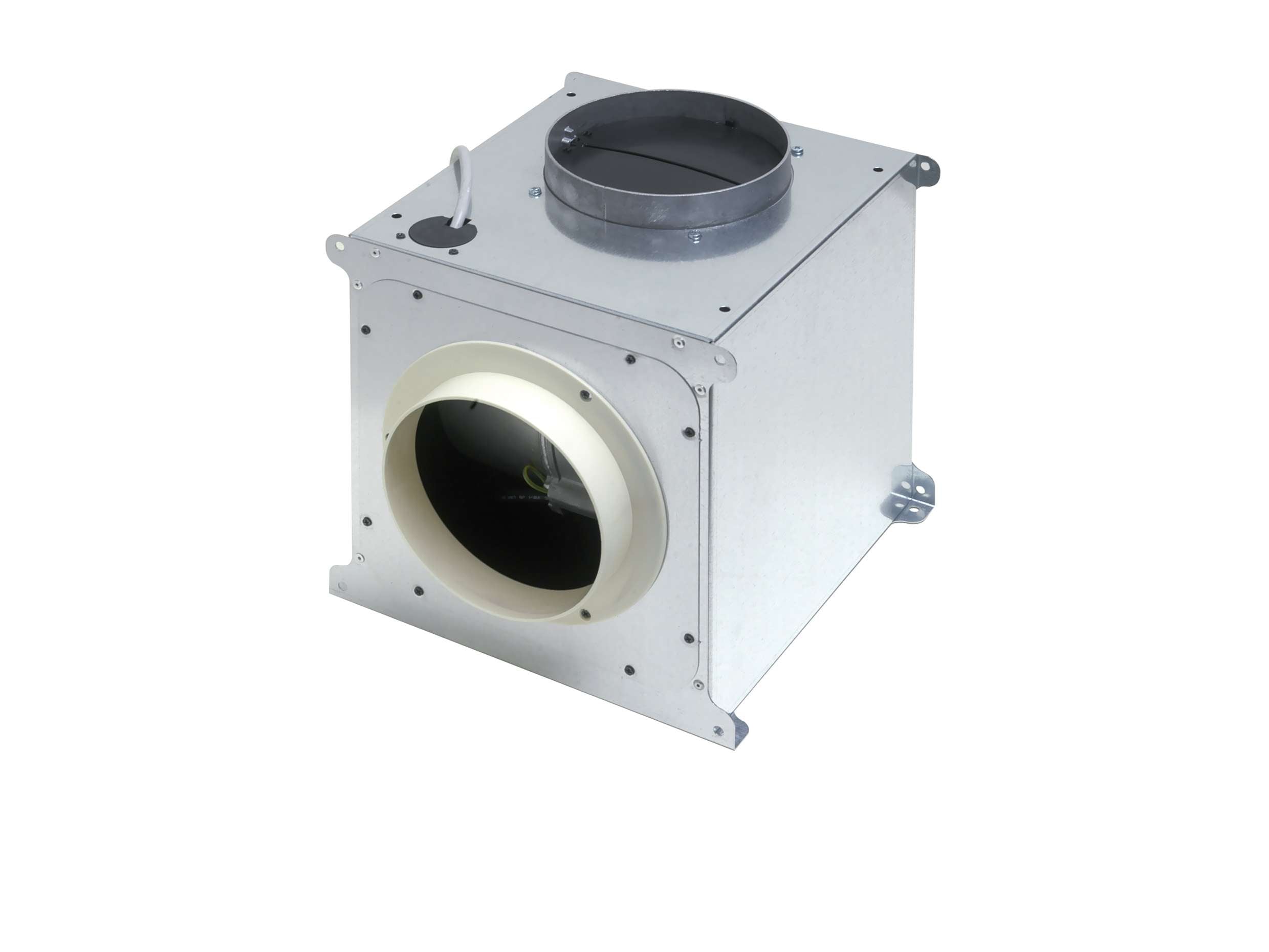 KUBE BOX MOTORE PER INTERNO cm 27x27 - Zincato - 800 m3/h