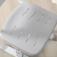 Banco Scuola per Bambini 6-12 Anni con Sedia e Altezza Regolabile, Piano Inclinabile, 66x47x52-77 cm, Grigio