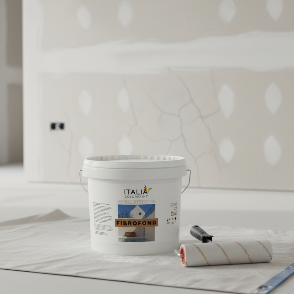 Fibrofond l fondo acrilico bianco per supporti interni ed esterni *** formato 5 lt, confezione 1