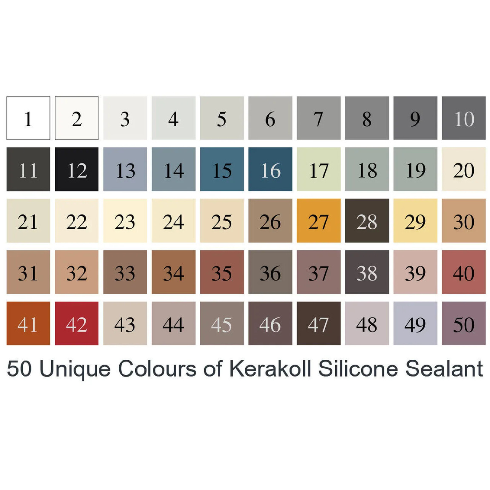 Silicone sigillante decorativo piastrelle mosaici giunture fughe colorato 310 ml *** colore- n 01, confezione 1