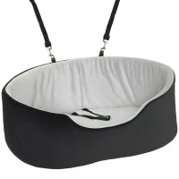 Seggiolino Auto per Cani Piccoli e Medi fino a 15 kg, Sfoderabile e Lavabile, con Base Antiscivolo, Nero