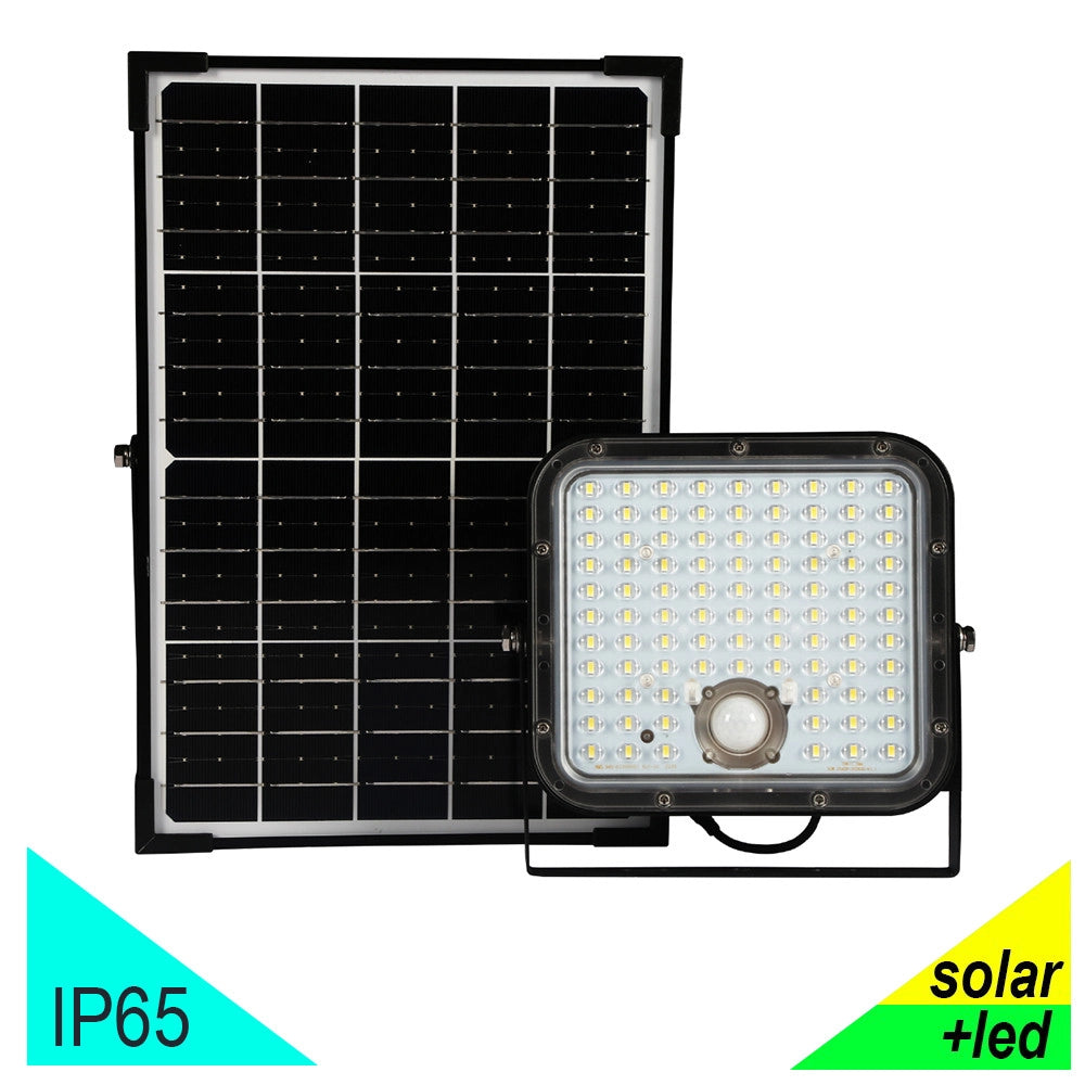TECHNO Proiettore Faro Solare Led 4800 Lm Con Pannello Separato