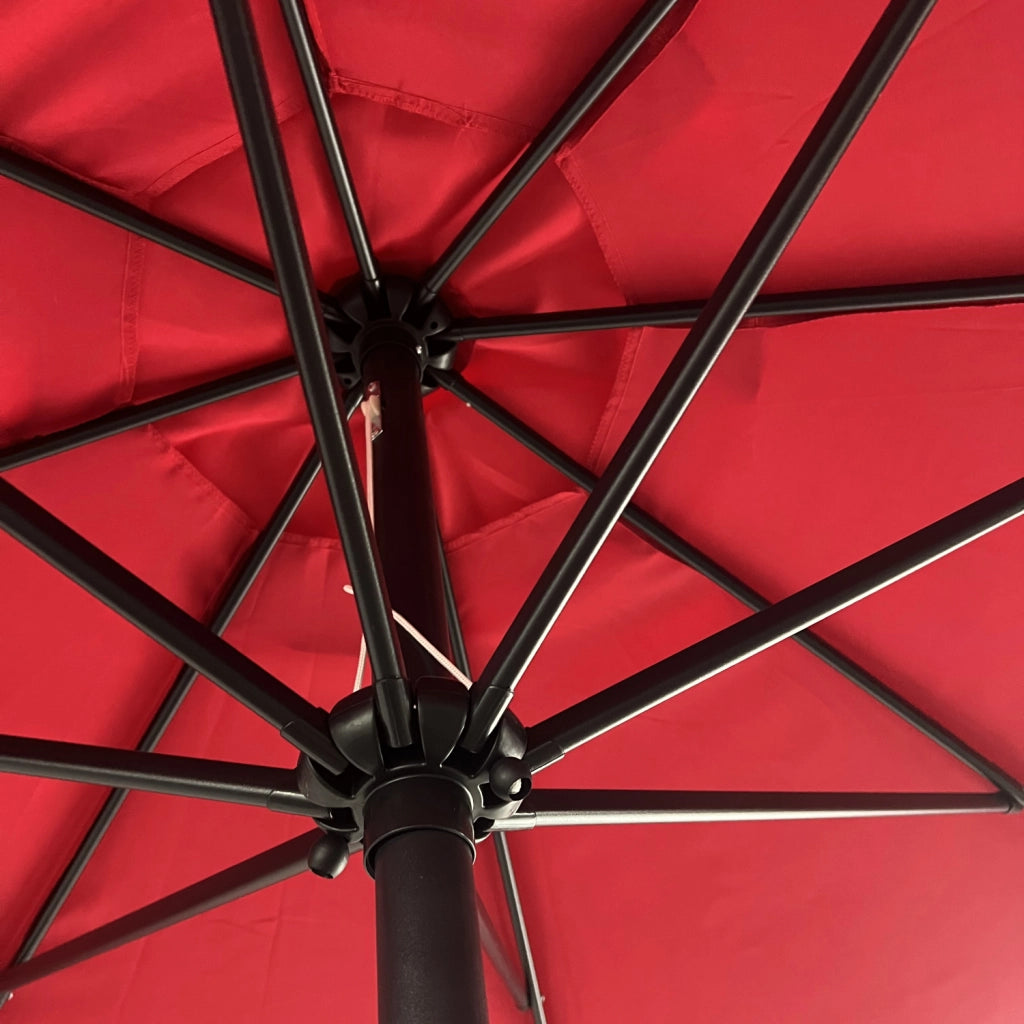 HAPUNAOmbrellone rotondo diritto diametro 3,30 m rosso