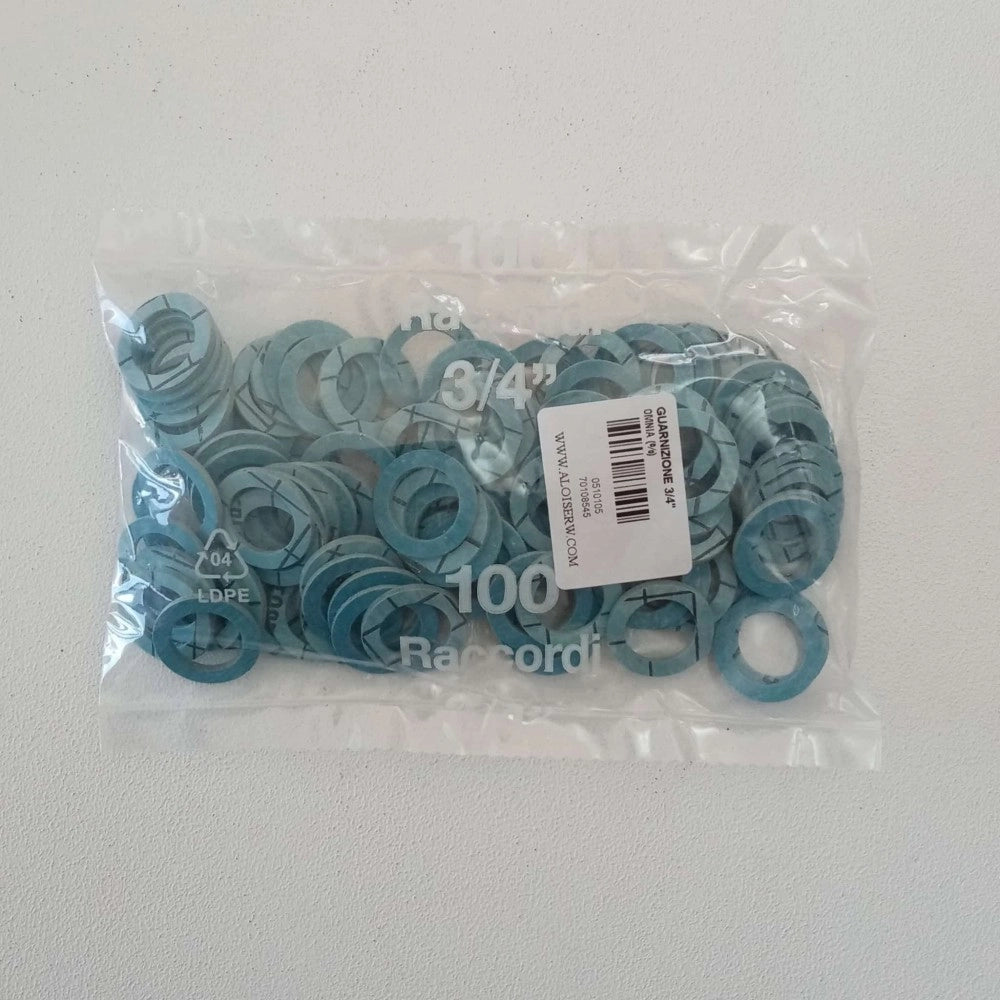 Guarnizione omnia piatta di carta da 3/4 - blister da 100 unità