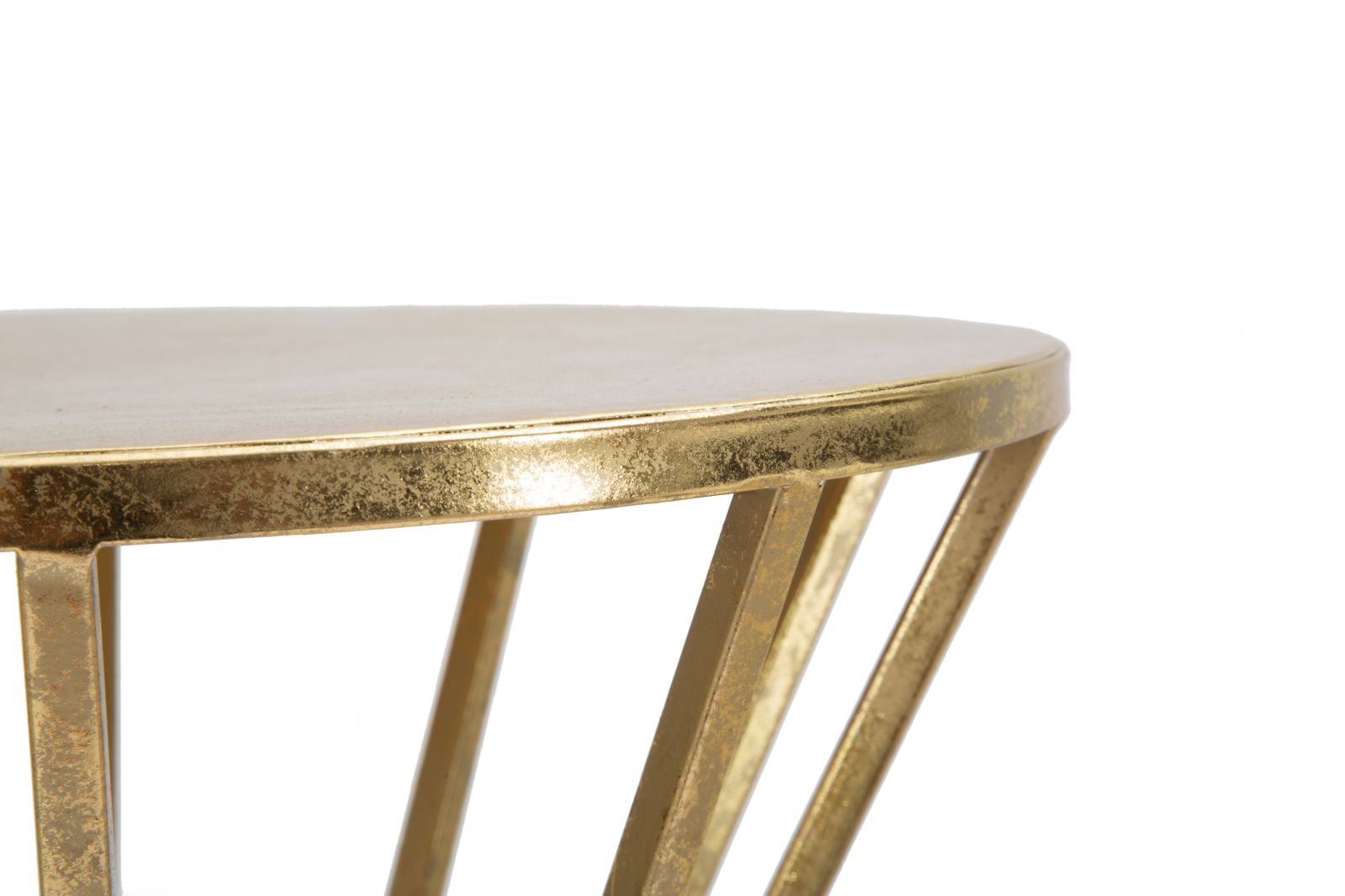 Porta Telefono Stick Glam Ø38x80 cm in Ferro Oro