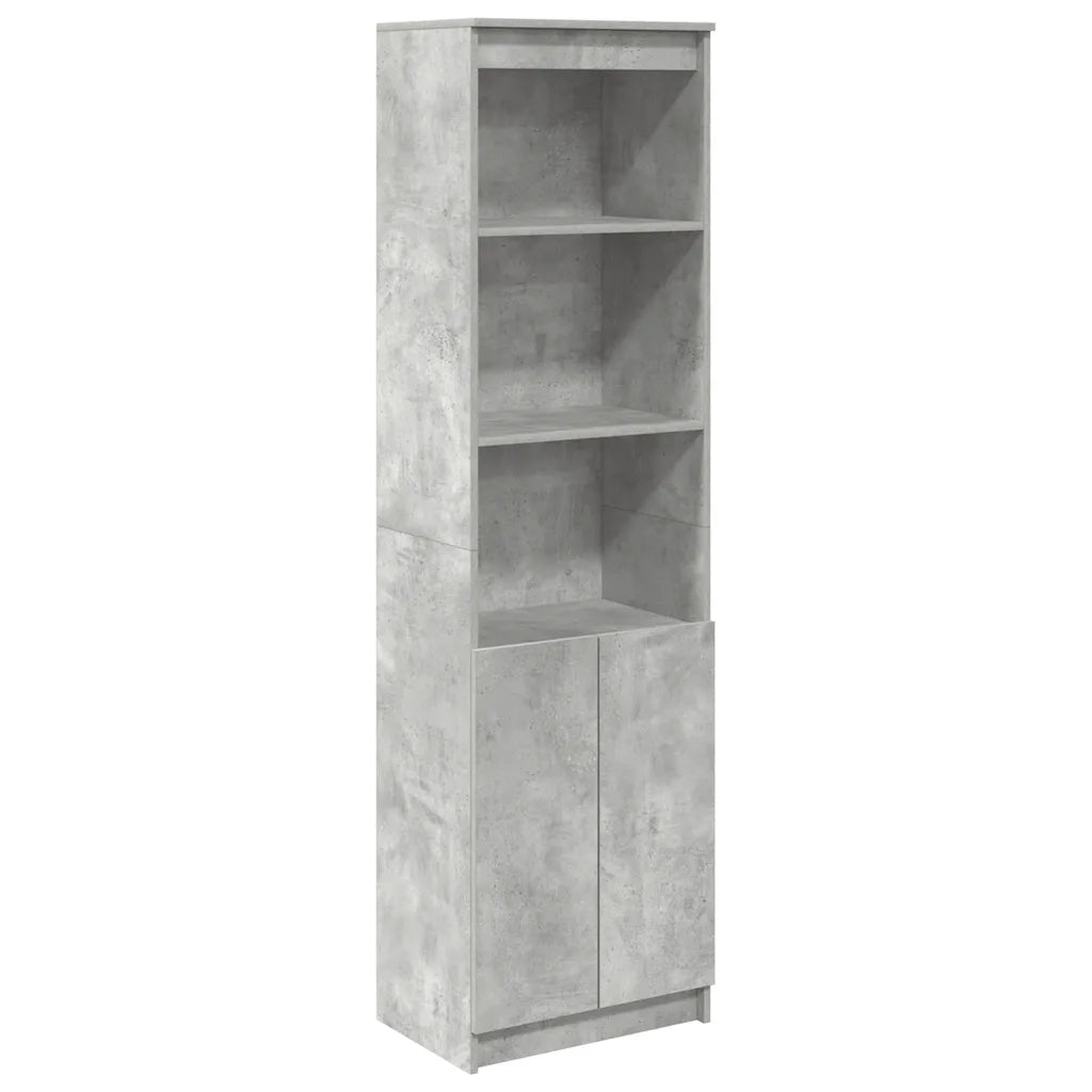 Credenza Grigio Cemento 50x35x180 cm in Legno Multistrato 3328465