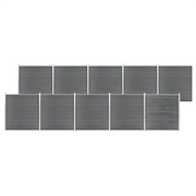 Pannello di Recinzione in WPC 1737x186 cm Grigio cod mxl 18919