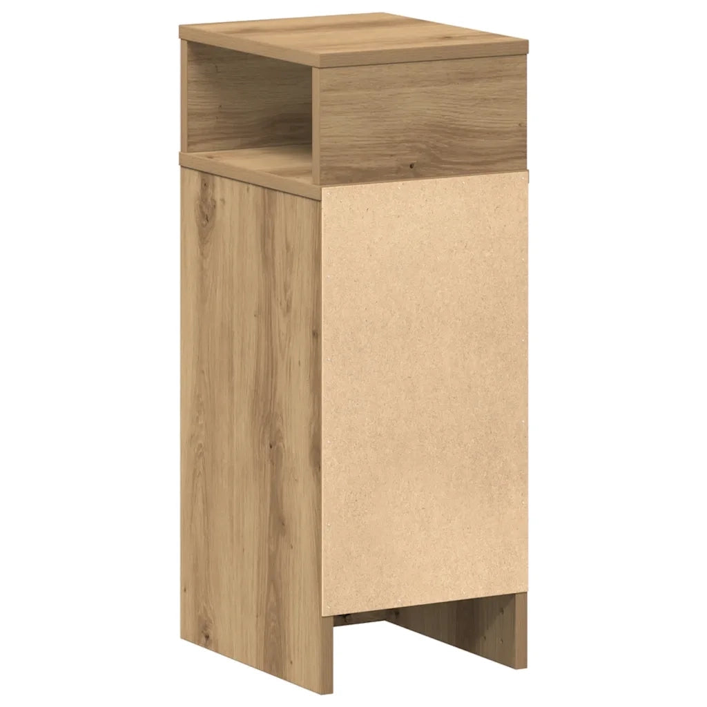 Comodino con Cassetto Rovere Artigianale 25x31x66 cm 858630