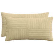 Federa 2 pcs ALMELO Grigio Verde 40 x 80 cm corduroy 914614