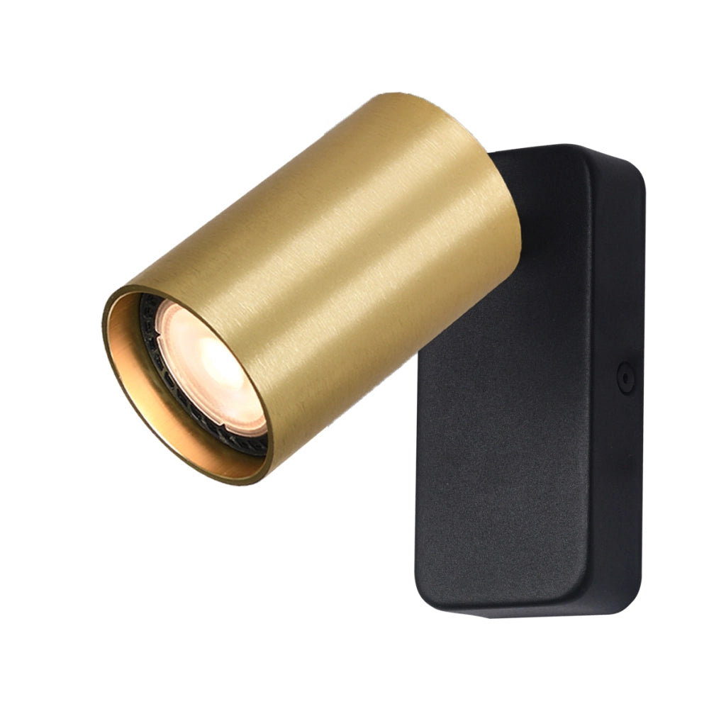 Applique Nesto Italux oro/nero orientabile 1xGU10 10W