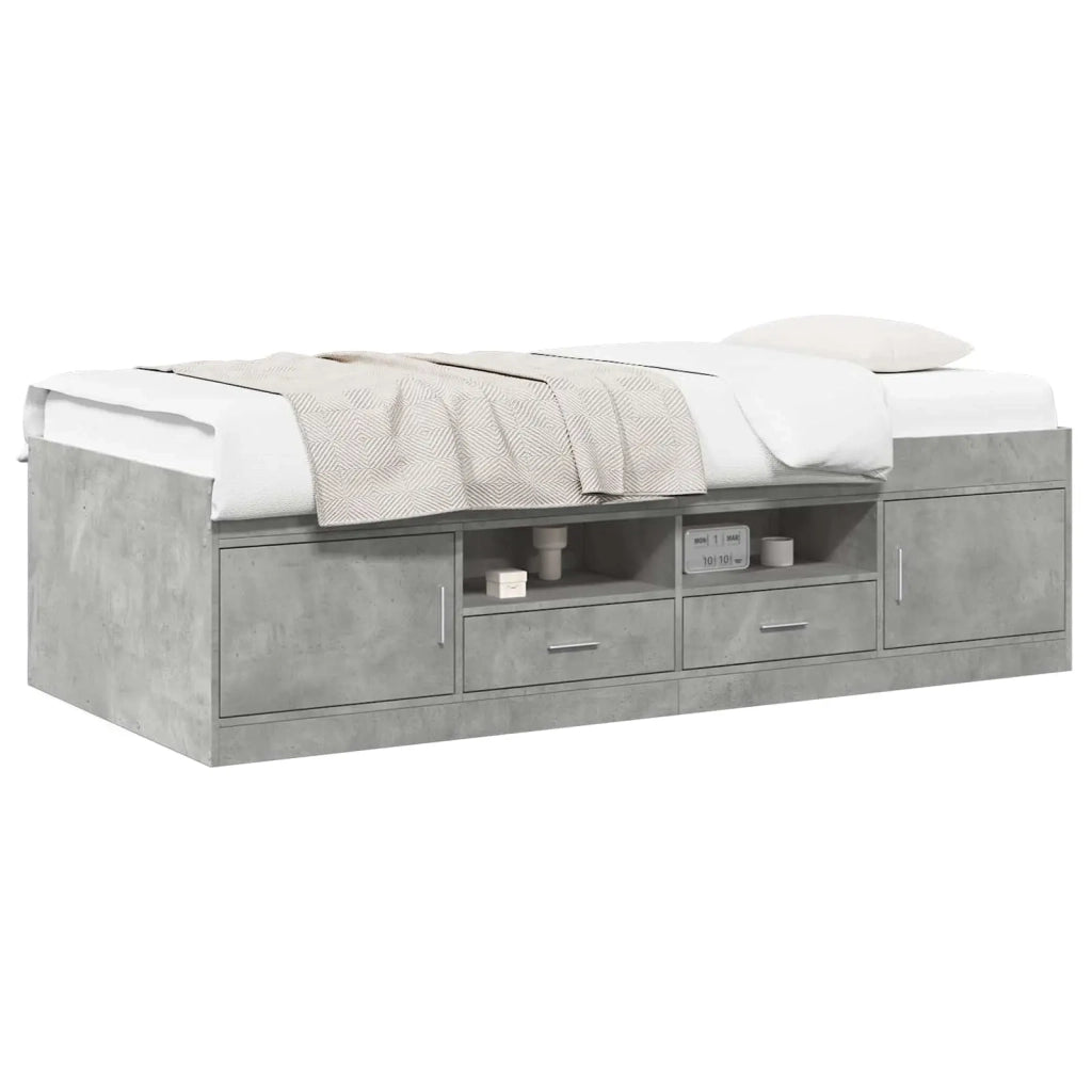 Telaio del letto con storage Grigio Cemento 80 x 200 cm 3429498