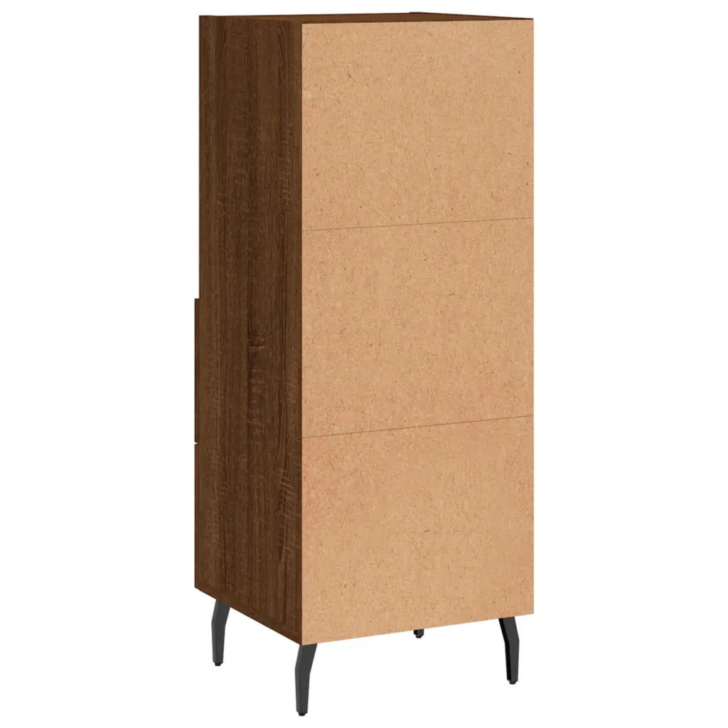 Credenza Rovere Marrone 34,5x34x90 cm in Legno Multistrato 828691