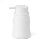 Dispenser sapone bianco crema design tondo in plastica Pop