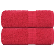 Asciugamani per Sapone 2 pz Rossi 30x30 cm 360 g/mÂ² 100% Cotone