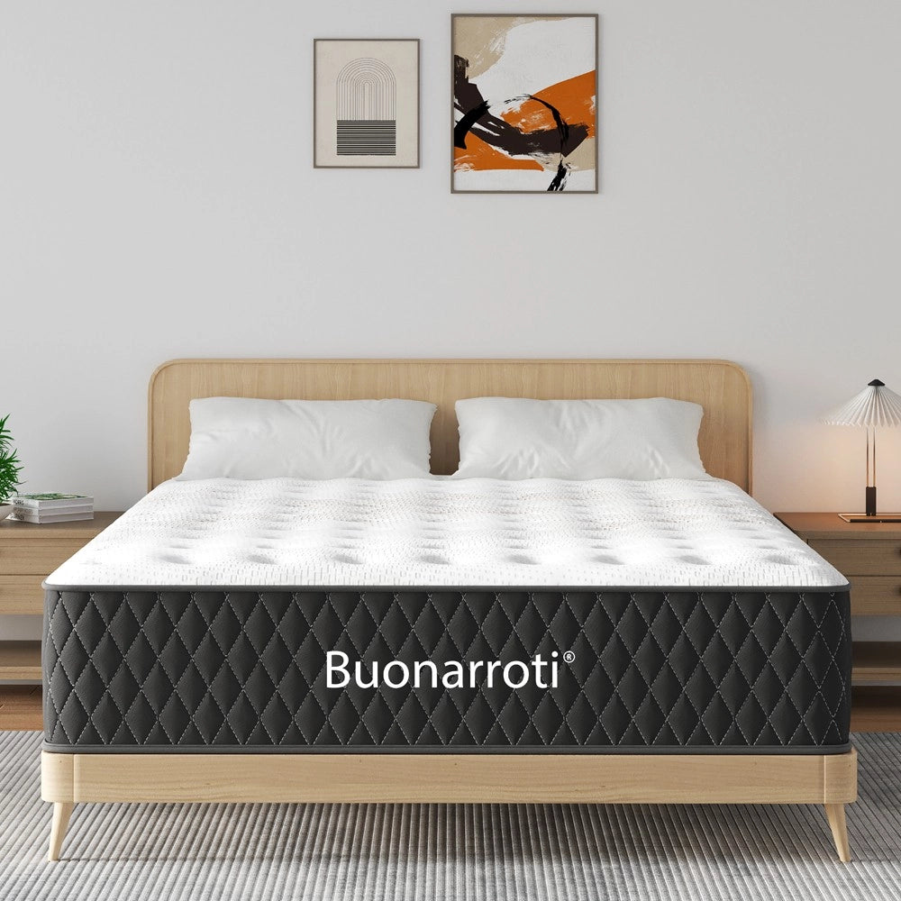 Materasso matrimoniale Aquila in schiuma multistrato e molle insacchettate 160x190x33 cm