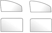 Set di 4 Parasole per Auto - Protezione UV Magnetica - Riflessione e Protezione dal Calore - Protezione della Privacy.